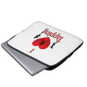 Ich habe Stich Tanz Laptopschutzhülle (Vorne Knopf)