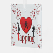 Ich habe Stich Tanz Ornament Aus Glas (Vorderseite links)