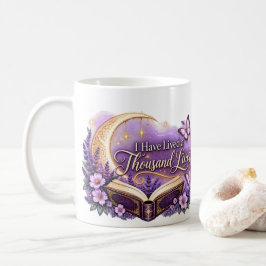 Ich habe tausend Leben gelebt Buchliebhaber Kaffeetasse