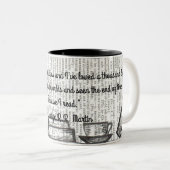 Ich habe tausend Leben gelebt Zweifarbige Tasse (VorderseiteRechts)