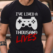 Ich habe tausend Lebendvideospieler gelebt Tri-Blend Shirt