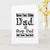 Ich habe Tochter Fathers Day Geschenk Stepdad Opa Karte (Gelbe Blume)