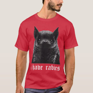 Ich habe Tollwut Fledermaus Vintage T-Shirt