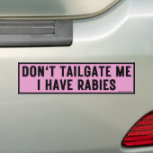 Ich habe Tollwut, lustig. Autoaufkleber (Auf Auto)