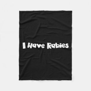 Ich habe Tollwut-T-Shirts und -Verstärker; Geschen Fleecedecke