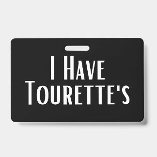 Ich habe Tourette Ausweis