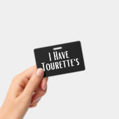Ich habe Tourette's Ausweis (Handheld)