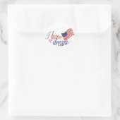 Ich habe Traumaufkleber Runder Aufkleber (Tasche)