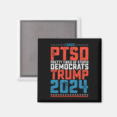 Ich habe Trump 2024 Hübsch satt. Magnet (Vorderseite/Rückseite)
