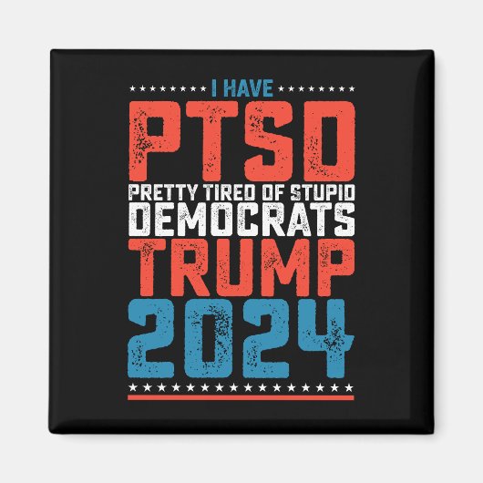 Ich habe Trump 2024 Hübsch satt. Magnet (Vorne)