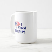 Ich habe Trump gewählt Kaffeetasse (Vorderseite Links)