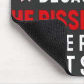 "Ich habe Trump Liebe, weil er alle Menschen absch Mousepad (Ecke)