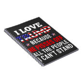 "Ich habe Trump Liebe, weil er alle Menschen absch Notizblock (Rechte Seite)