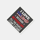 "Ich habe Trump Liebe, weil er alle Menschen absch Serviette (Ecke)