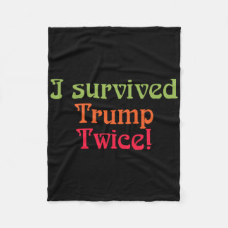 Ich habe Trump zweimal überlebt! Fleecedecke
