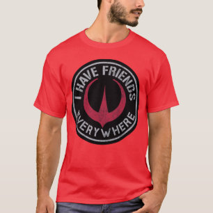 Ich habe überall Freunde und/oder vintage retro T-Shirt