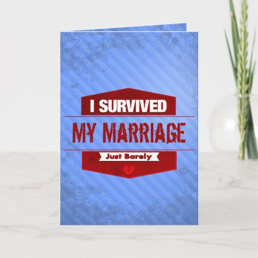 Ich habe überlebt einladung (Vorderseite)