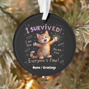 Ich habe überlebt, mir geht's gut, dir geht's gut ornament