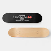 Ich habe unendlichen Lebenszyklus Cheat Code Skateboard (Horizontal)