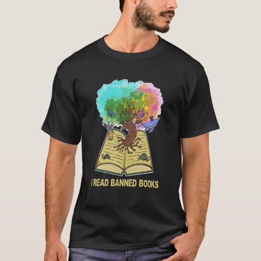 Ich habe verbotene Bücher gelesen, die ich überleb T-Shirt (Vorderseite)