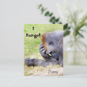 Ich habe vergessen, es tut mir leid, ich habe verg postkarte (Stehend Vorderseite)