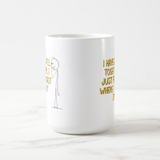 Ich habe vergessen, wo ich es hingelegt habe kaffeetasse (Mittel)
