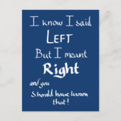 Ich habe Verlassen Zitat zum Autofahren Postkarte (Vorderseite)