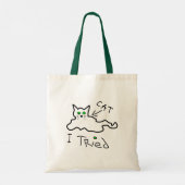 Ich habe versucht, Cat Tote Bag Tragetasche (Rückseite)