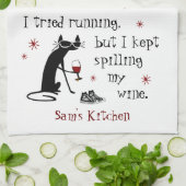 Ich habe versucht, ein lustiges Wine Quote Küchent Geschirrtuch (Gefaltet)