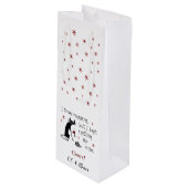 Ich habe versucht, ein lustiges Zitat zu machen Geschenktüte Für Weinflaschen (Vorderseite Schrägansicht)