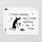 Ich habe versucht, ein tolles Weinangebot zu mache Postkarte (Vorne/Hinten)