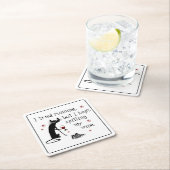 Ich habe versucht, ein tolles Weinangebot zu mache Rechteckiger Pappuntersetzer (Vor Ort)