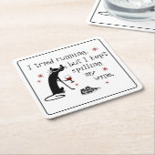 Ich habe versucht, ein tolles Weinangebot zu mache Rechteckiger Pappuntersetzer (angewinkelt)