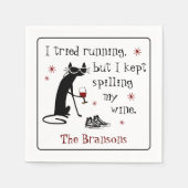 Ich habe versucht, ein tolles Weinangebot zu mache Serviette (Vorderseite)