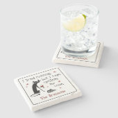 Ich habe versucht, ein tolles Weinangebot zu mache Steinuntersetzer (Seitenansicht)