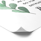 Ich habe Vertrauen in Ihre Schrift Poster (Ecke)