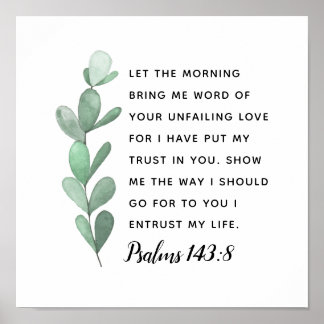 Ich habe Vertrauen in Ihre Schrift Poster