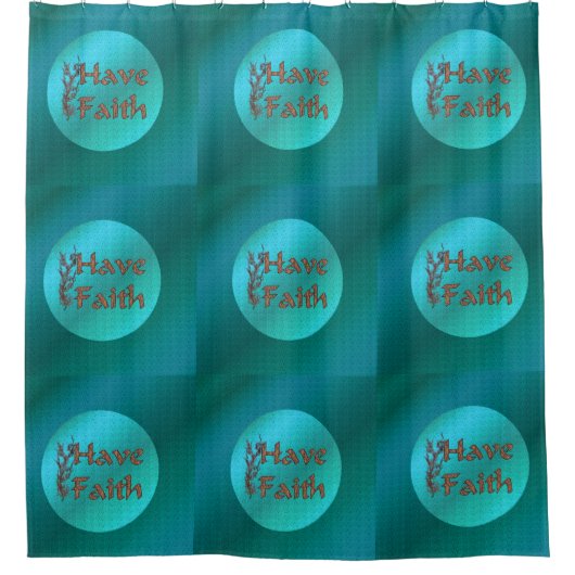 Ich habe Vertrauen Inspiration Duschvorhang (Vorderseite)