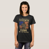 Ich habe Veteran und Daddy American Flag Vater's D T-Shirt (Vorne ganz)