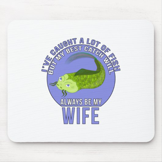 Ich habe viel Fisch gefangen Mousepad (Vorne)