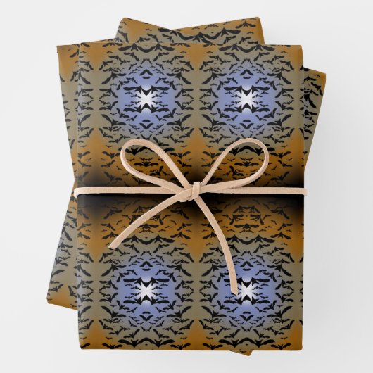 Ich habe viel für schwarze Fledermäuse und Hübsche Geschenkpapier Set (Beispiel)