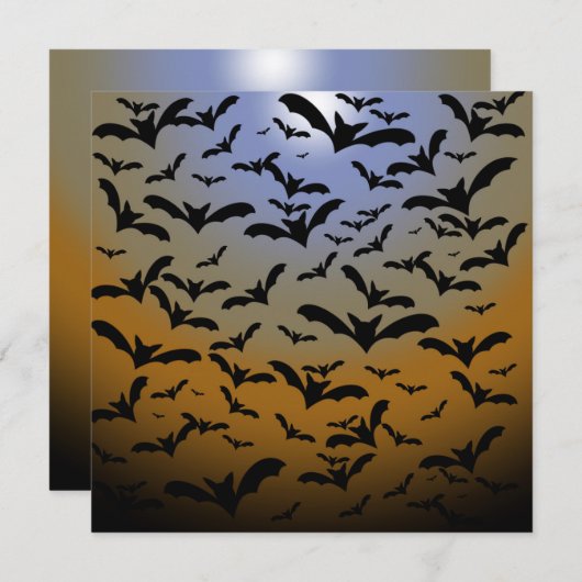 Ich habe viel für schwarze Fledermäuse und Hübsche Karte (Vorne/Hinten)