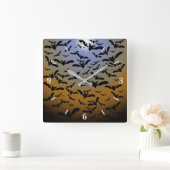 Ich habe viel für schwarze Fledermäuse und Hübsche Quadratische Wanduhr (Zuhause)