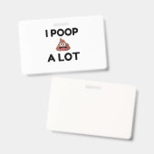 Ich habe viel Gekackt Ausweis (Vorder- & Rückseite)