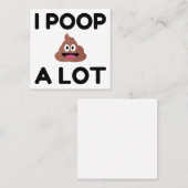 Ich habe viel Gekackt Quadratische Visitenkarte (Vorne/Hinten)