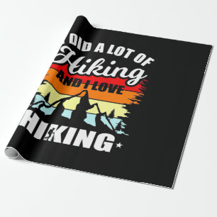 Ich habe viel gewandert geschenkpapier