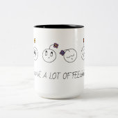 Ich habe viele Gefühle Zweifarbige Tasse (Mittel)