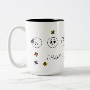 Ich habe viele Gefühle Zweifarbige Tasse