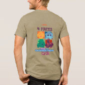 Ich habe vier Gesichter | Zeit zum Ändern eines ne Tri-Blend Shirt (Rückseite)