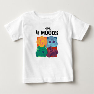 Ich habe vier Launen Baby T-shirt